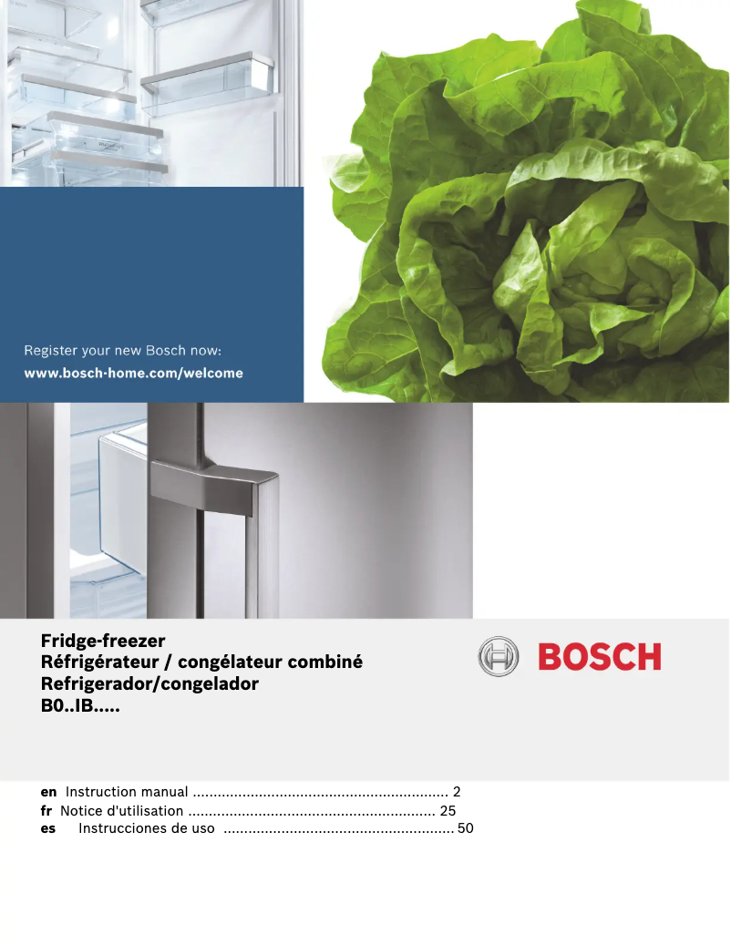 Page n°1 - Manuel d'utilisation et d'entretien Bosch B09IB91NSP