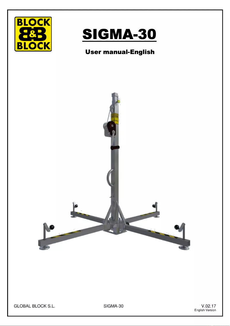 Image de la première page du manuel de l'appareil SIGMA-30