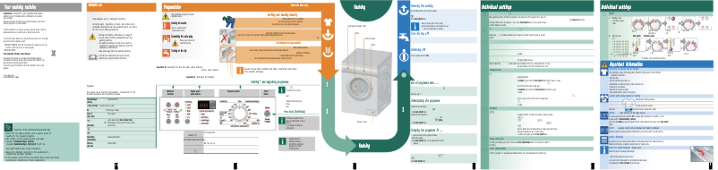 Image de la première page du manuel de l'appareil WAQ2031XEE