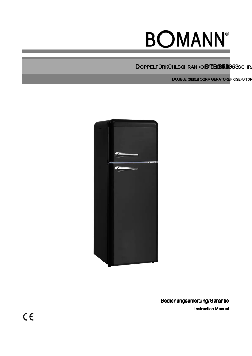 Page 1 de la notice Manuel utilisateur Bomann DTR 353