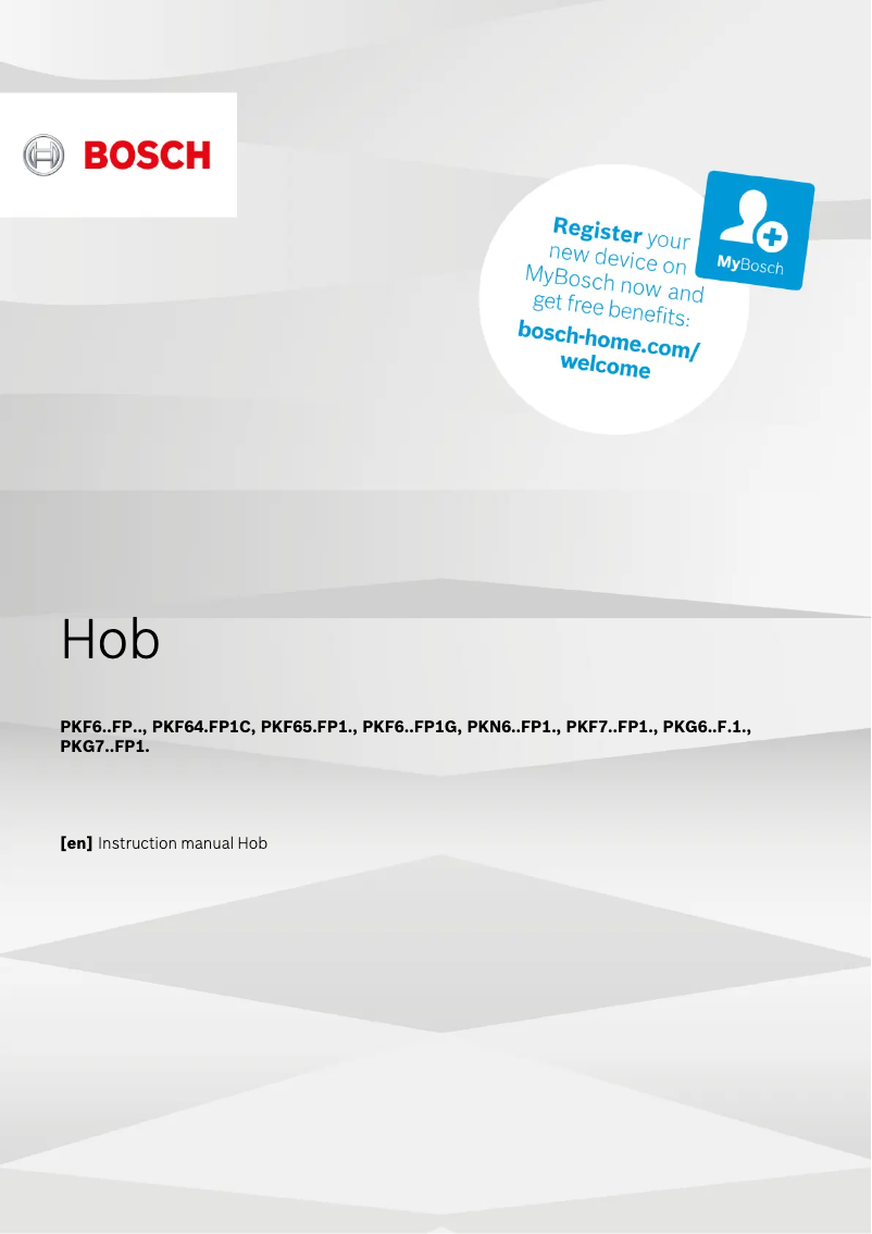Page 1 de la notice Manuel utilisateur Bosch Serie 6 PKF645FP1C