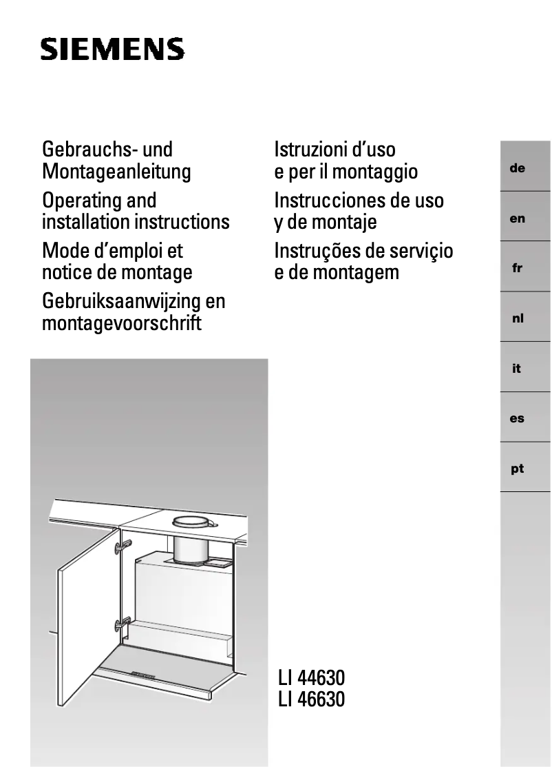 Image de la première page du manuel de l'appareil LI46631