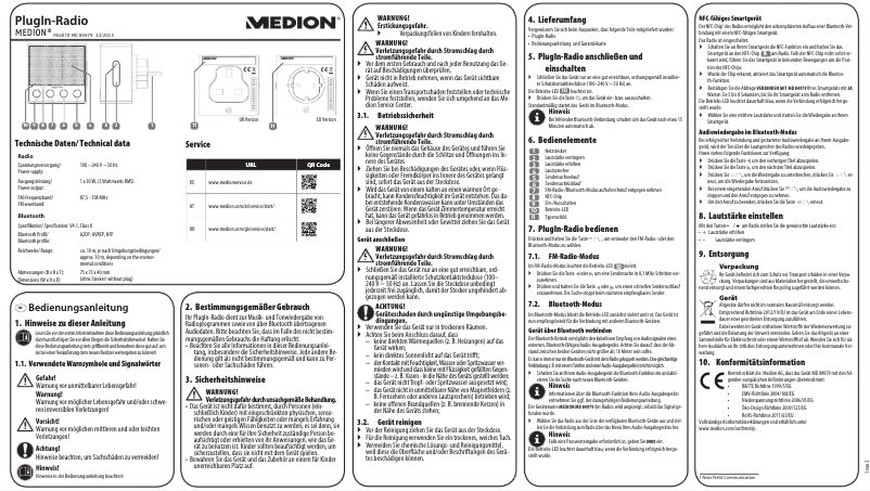 Page n°1 - Manuel utilisateur Medion LIFE E66070 (MD 84979)