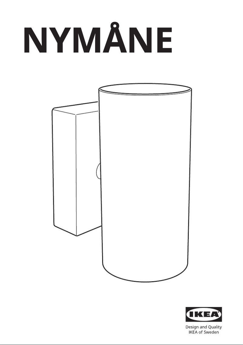 Página 1 del manual Manual de usuario Ikea NYMÅNE 603.978.61