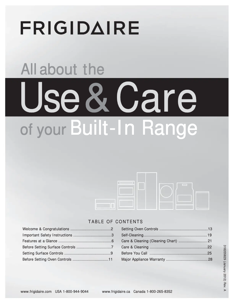 Page 1 de la notice Manuel utilisateur Frigidaire FFES3027LS