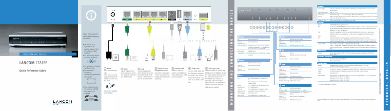 Page n°1 - Manuel utilisateur Lancom 1781EF