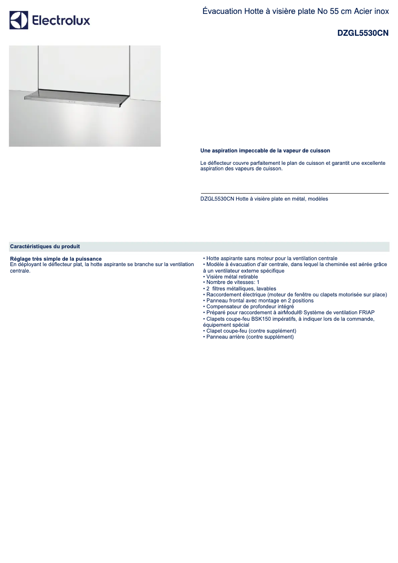 Page n°1 - Manuel utilisateur Electrolux DZGL5530CN