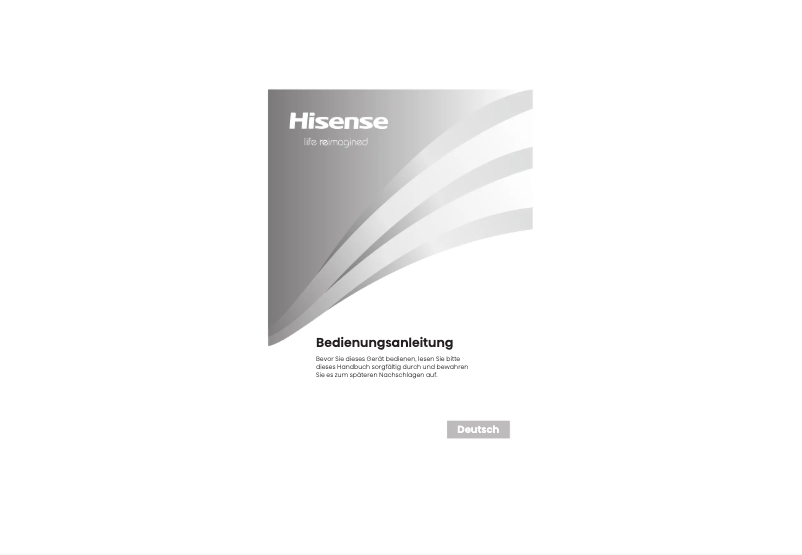 Page 1 de la notice Manuel utilisateur Hisense RF540N4WIE
