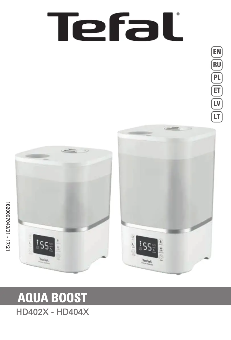 Page n°1 - Manuel utilisateur Tefal Aqua Boost HD4020