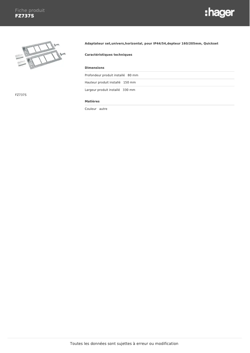 Image de la première page du manuel de l'appareil FZ737S