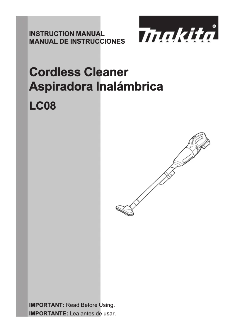 Page 1 de la notice Manuel utilisateur Makita LC08