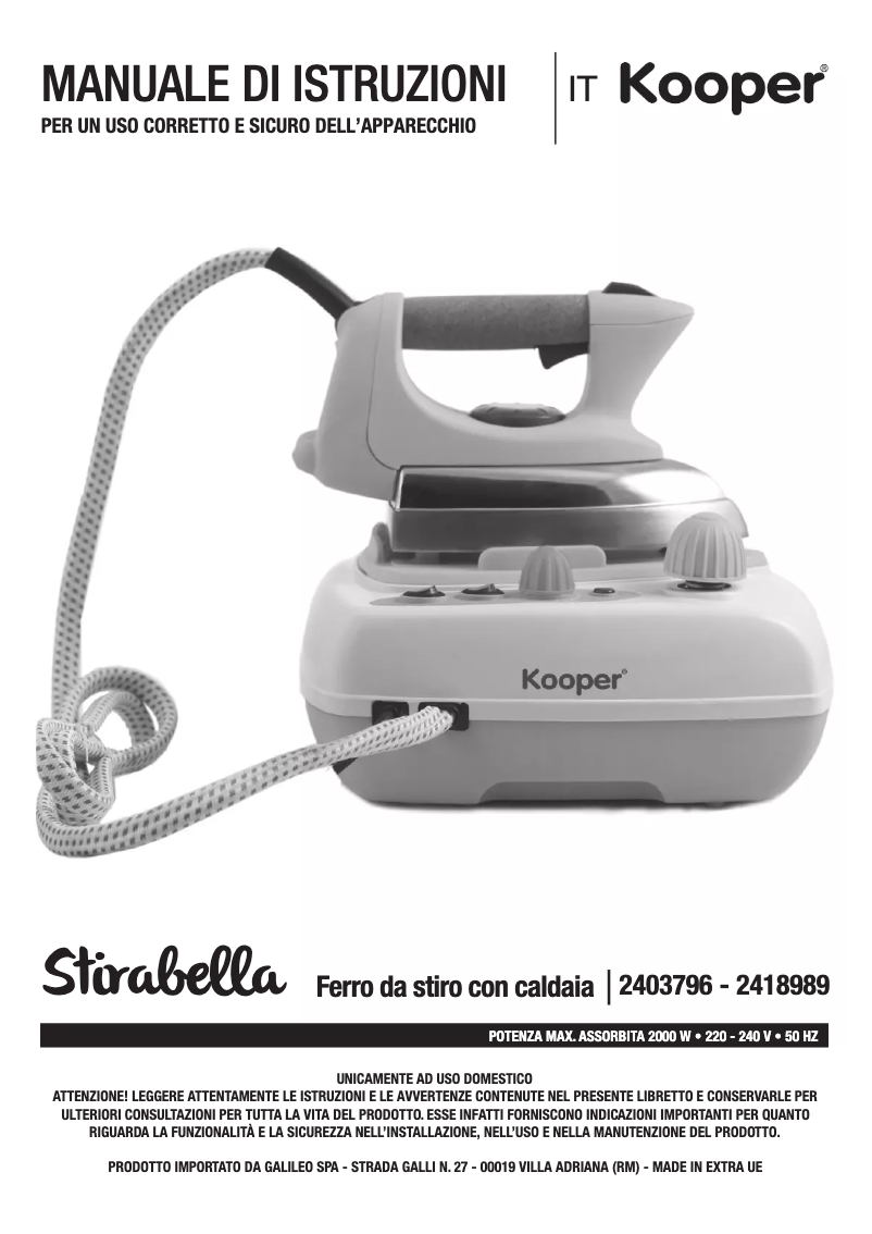 Page n°1 - Manuel utilisateur Kooper 2418989