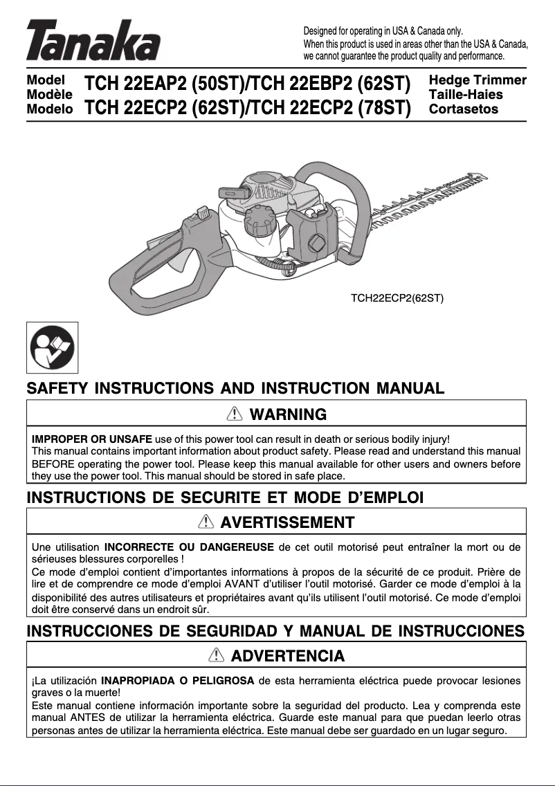 Page 1 de la notice Manuel utilisateur HiKOKI TCH22EAP2(50ST)