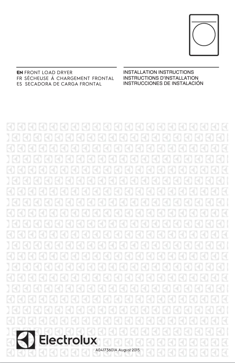 Page n°1 - Guide d'installation Electrolux EFMG517S