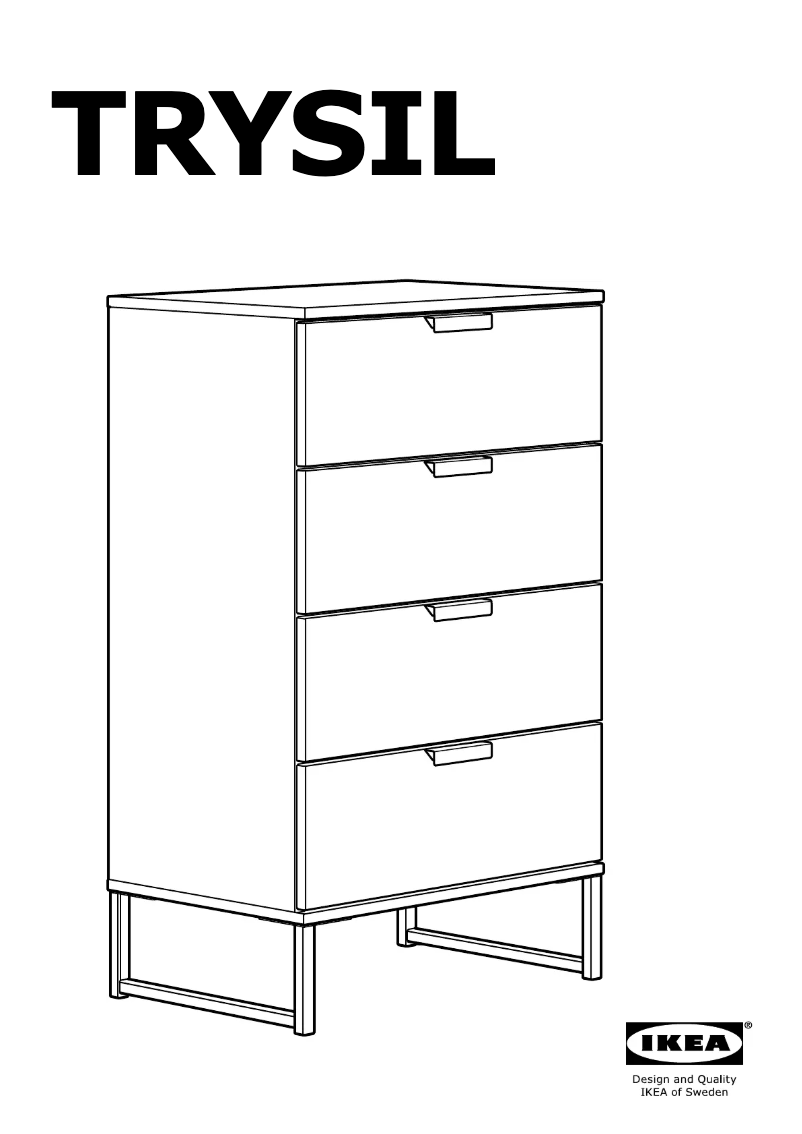Image de la première page du manuel de l'appareil TRYSIL (60x40x99)