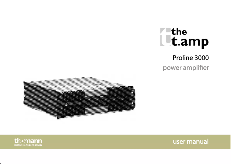 Image de la première page du manuel de l'appareil Proline 3000