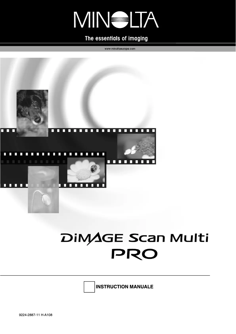 Image de la première page du manuel de l'appareil DiMAGE Scan Multi Pro AF 5000