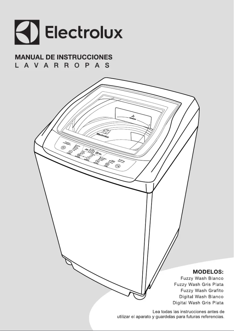 Page 1 de la notice Manuel utilisateur Electrolux Digitalwash BL