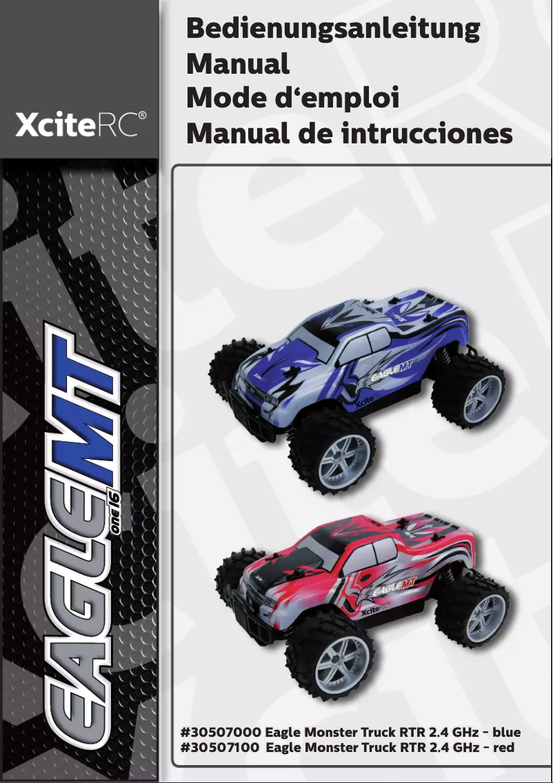 Page 1 de la notice Manuel utilisateur XciteRC Eagle Monster Truck M