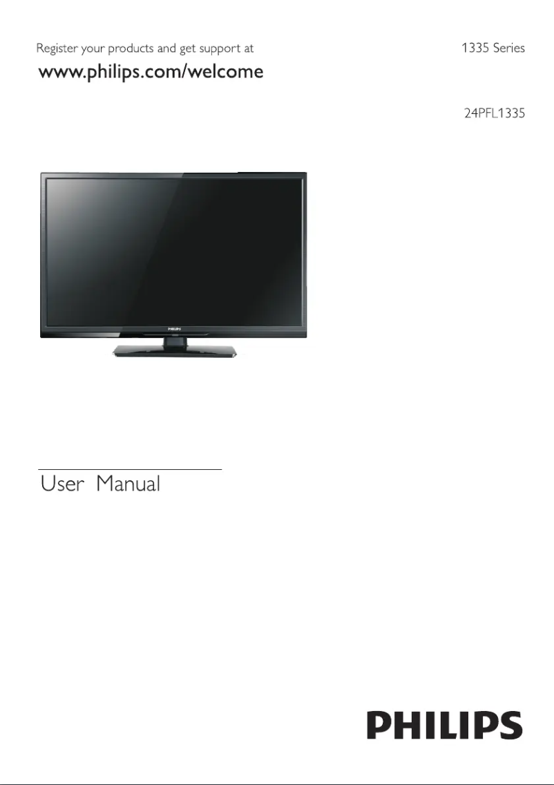 Page 1 of the manual User Manual Philips 24PFL1335