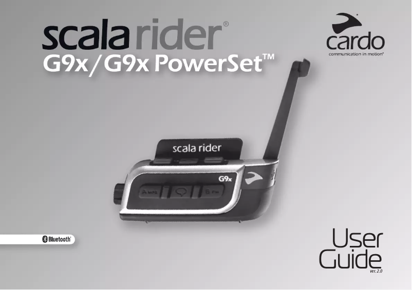 Página 1 del manual Manual de instrucciones Cardo Scala Rider G9x