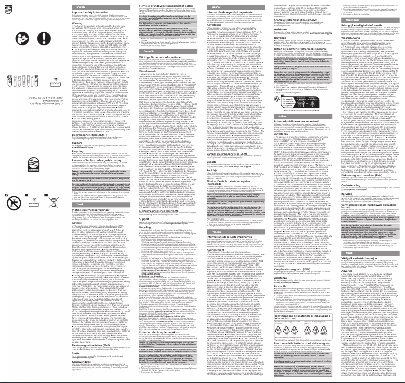 Image de la première page du manuel de l'appareil Series 5000 MG5930