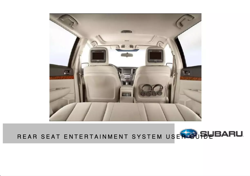 Page 1 de la notice Manuel utilisateur Subaru Legacy (2010)