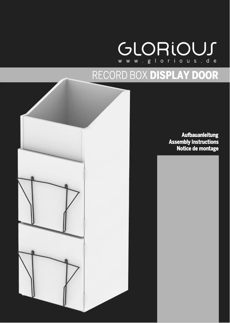 Page n°1 - Manuel utilisateur Glorious Record Box Display Door