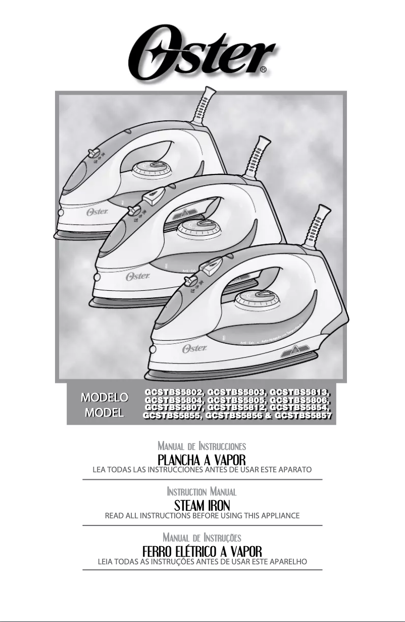 Page 1 de la notice Manuel utilisateur Oster GCSTBS5855013