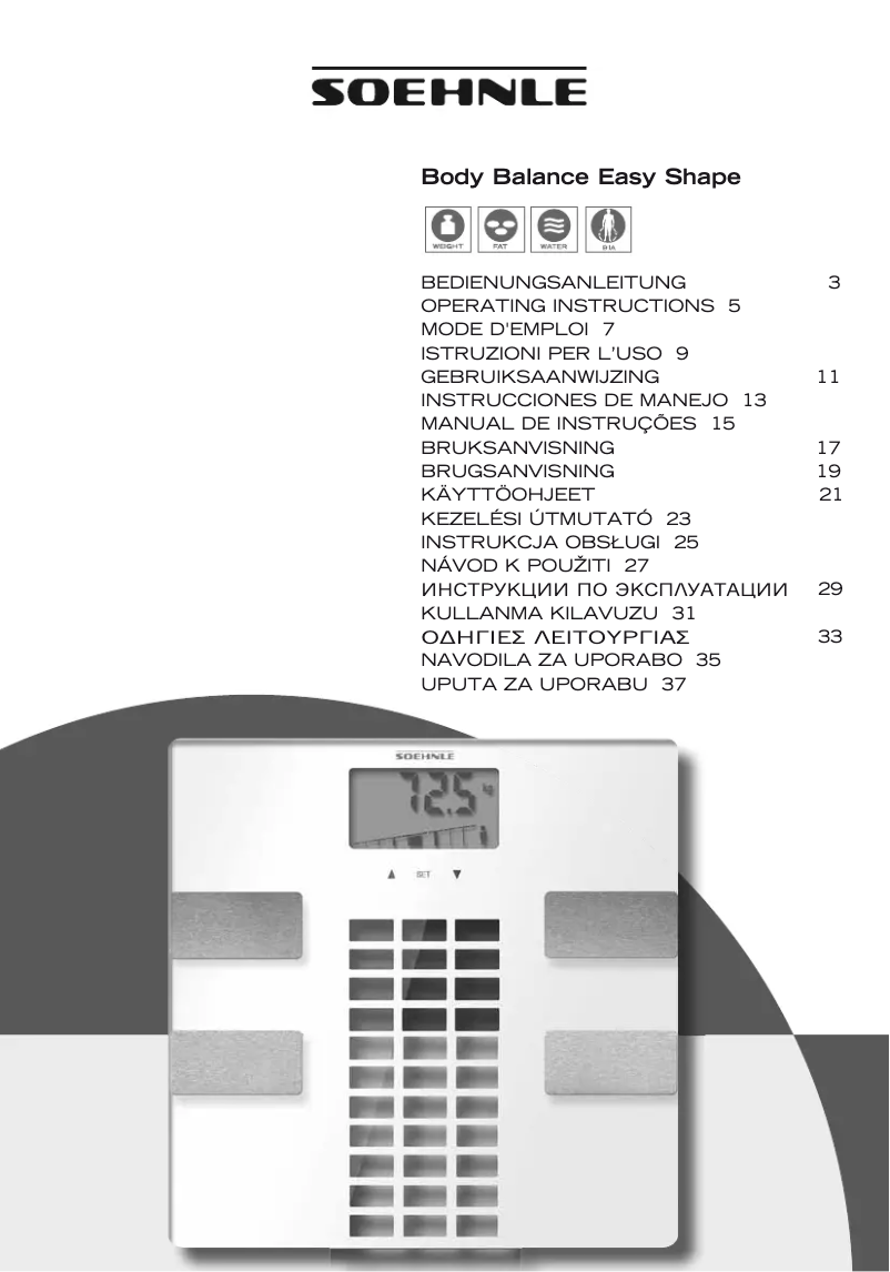 Page n°1 - Manuel utilisateur Soehnle Easy Shape
