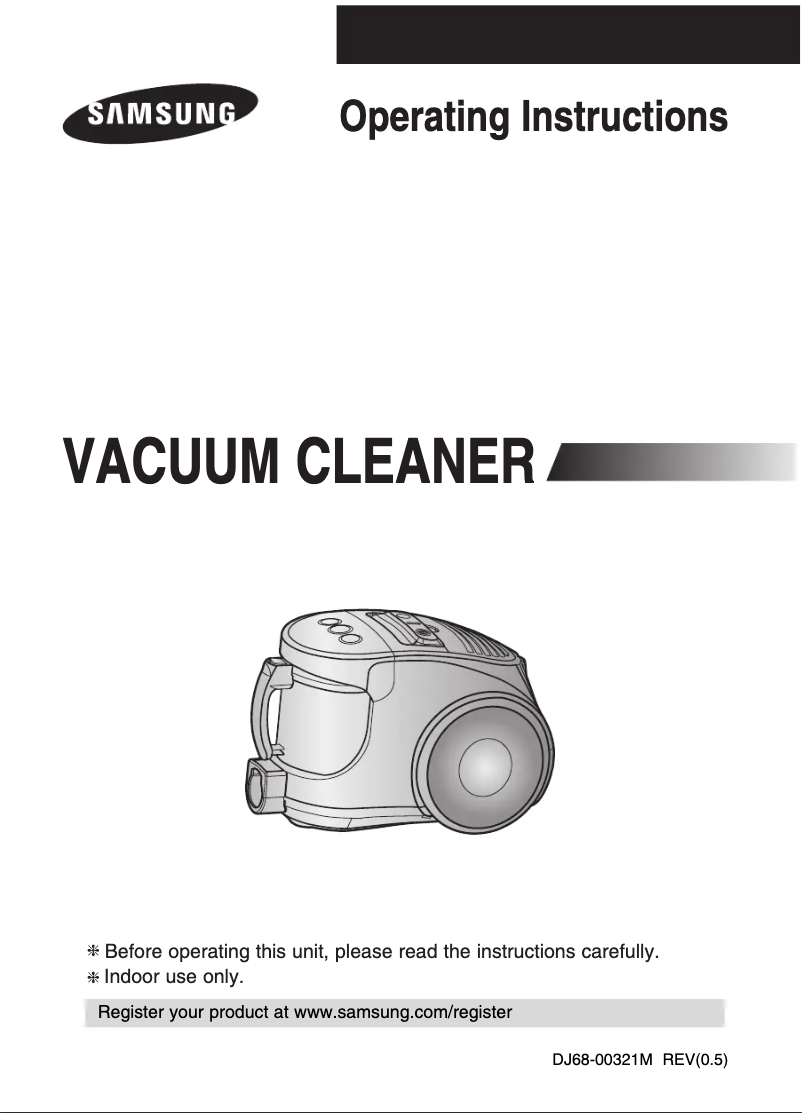 Page 1 de la notice Manuel utilisateur Samsung SC8481