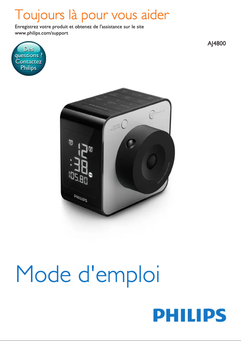 Page 1 de la notice Manuel utilisateur Philips AJ4800