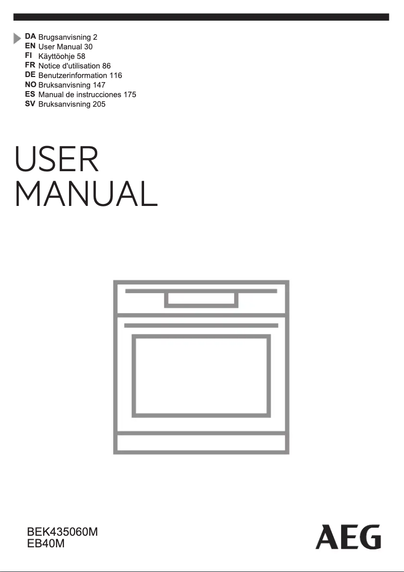 Image de la première page du manuel de l'appareil BEK435060M