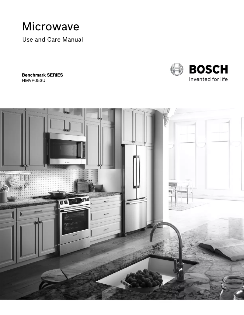 Page n°1 - Manuel d'utilisation et d'entretien Bosch HMVP053U