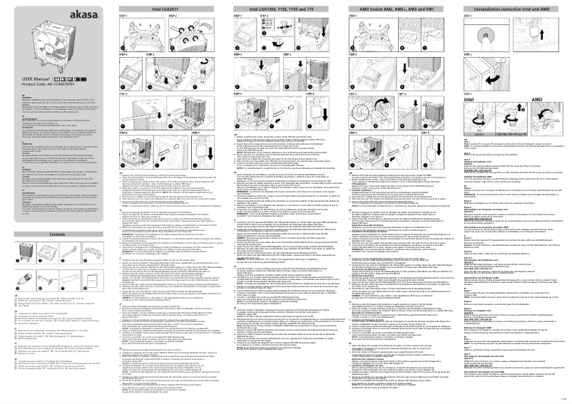 Page n°1 - Manuel utilisateur Akasa Nero 3