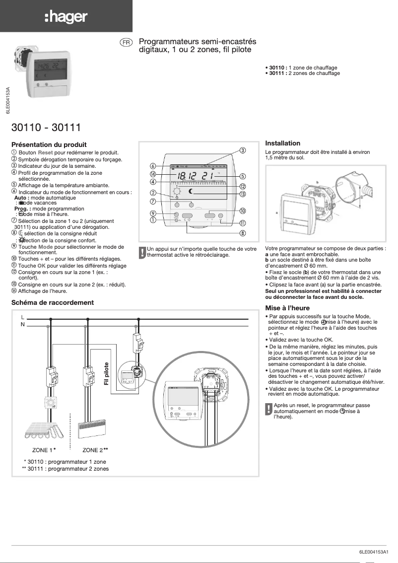 Image de la première page du manuel de l'appareil 30111
