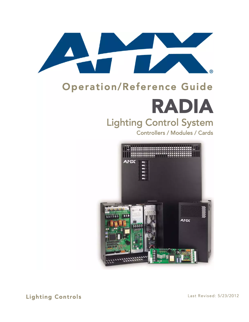 Page n°1 - Manuel utilisateur AMX RDM-2INC