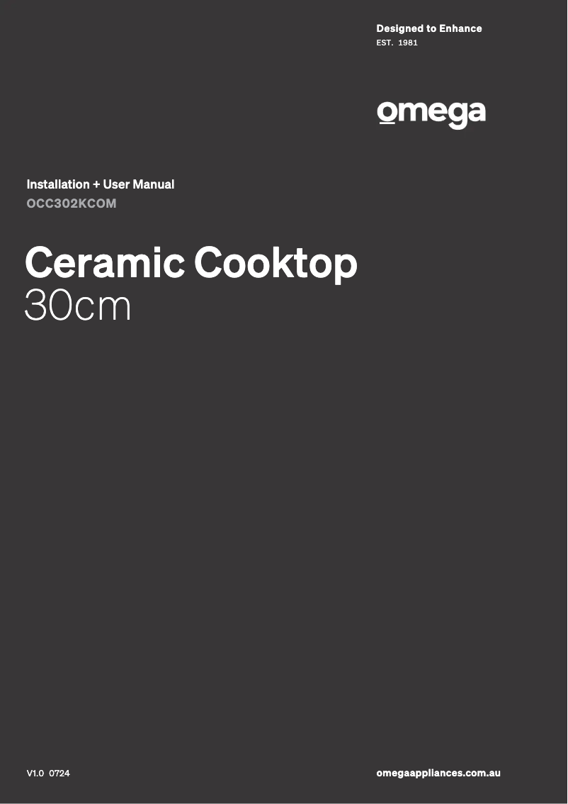 Page 1 de la notice Manuel utilisateur Omega OCC302KCOM