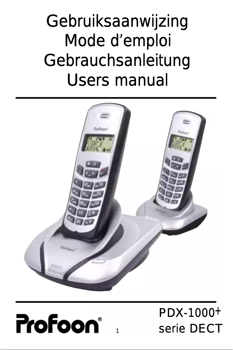 Página 1 del manual Manual de usuario Profoon PDX-1040+