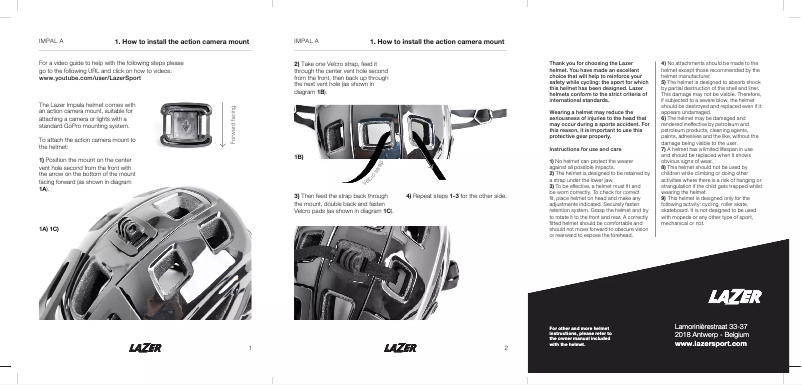 Image de la première page du manuel de l'appareil Impala