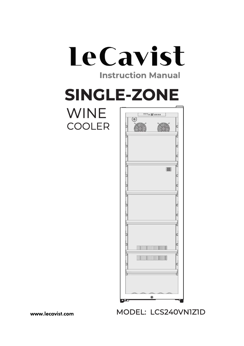 Page n°1 - Manuel utilisateur LeCavist LCS240VN1Z1D