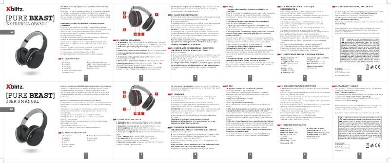 Image de la première page du manuel de l'appareil Pure Beast