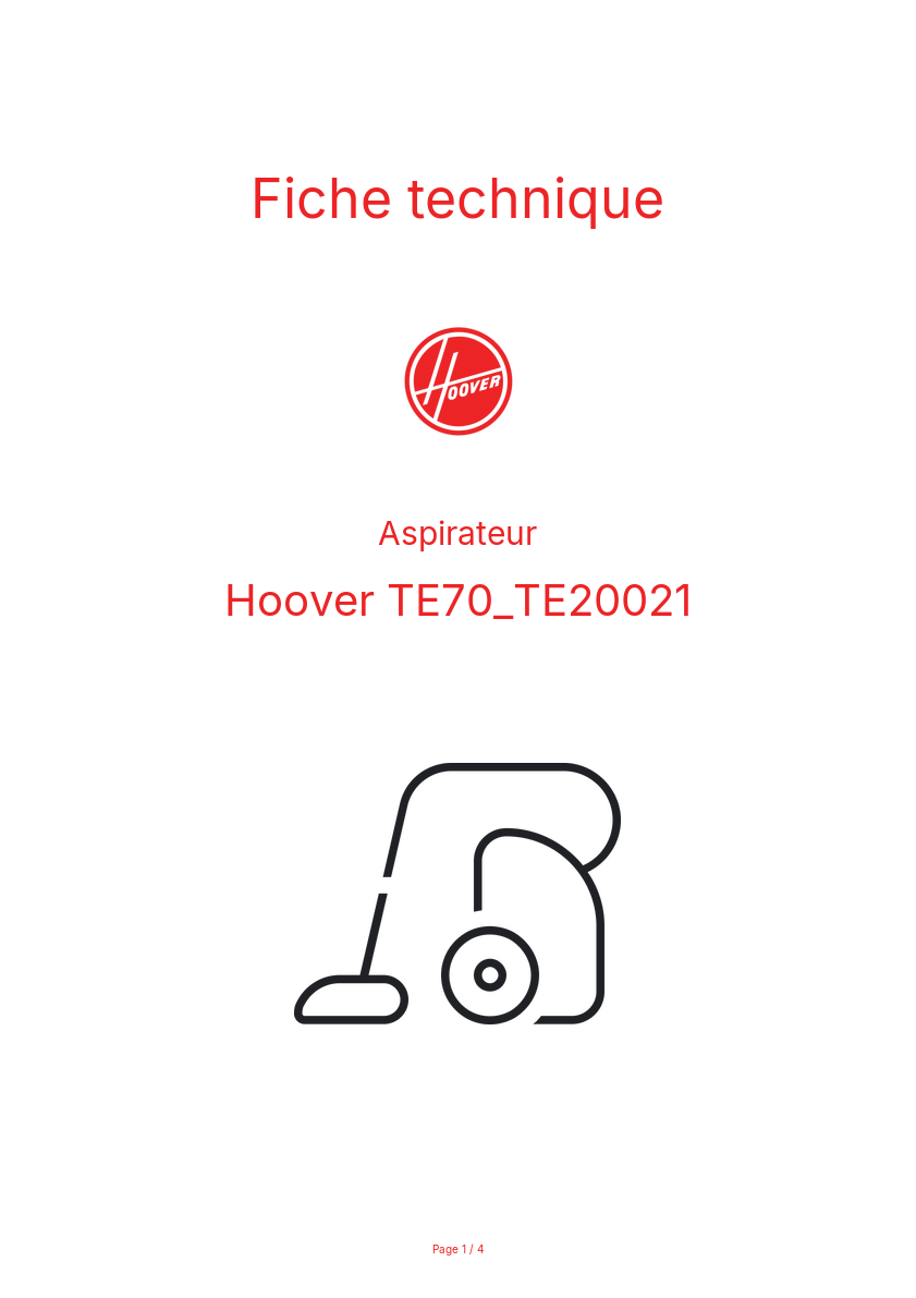 Image de la première page du manuel de l'appareil TE70_TE20021