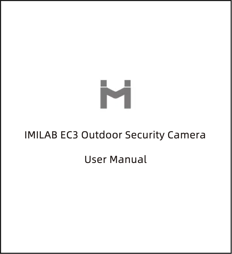 Image de la première page du manuel de l'appareil IMILAB EC3