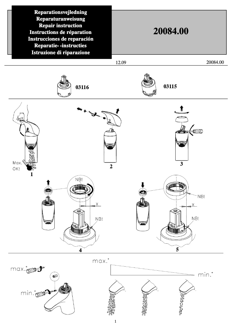 Page 1 de la notice Manuel utilisateur Damixa 1021000