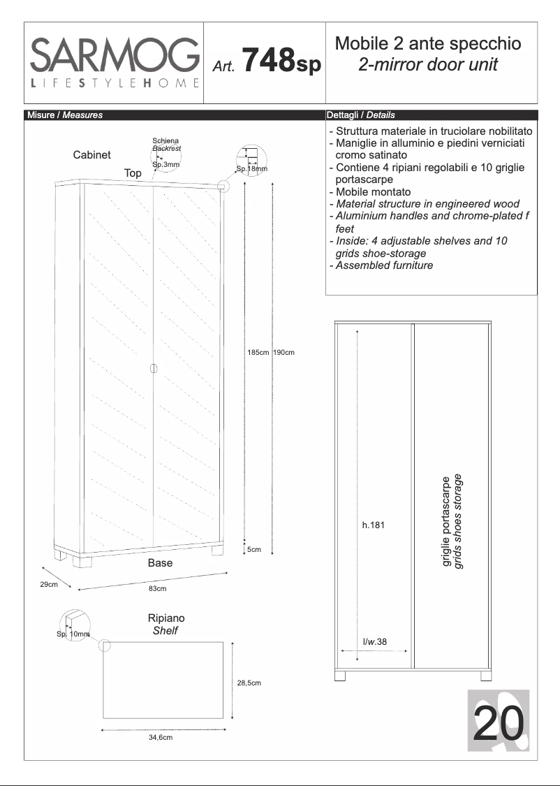 Página 1 del manual Manual de usuario Sarmog A748BFSPFU