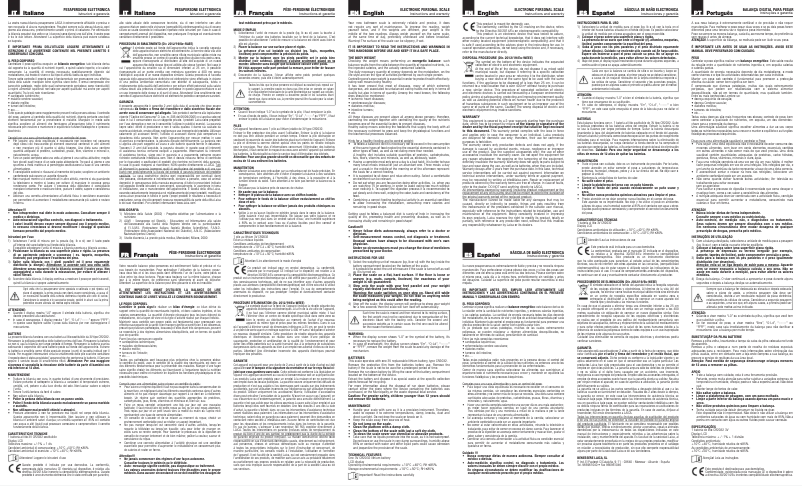 Page 1 de la notice Manuel utilisateur Laica PS1034