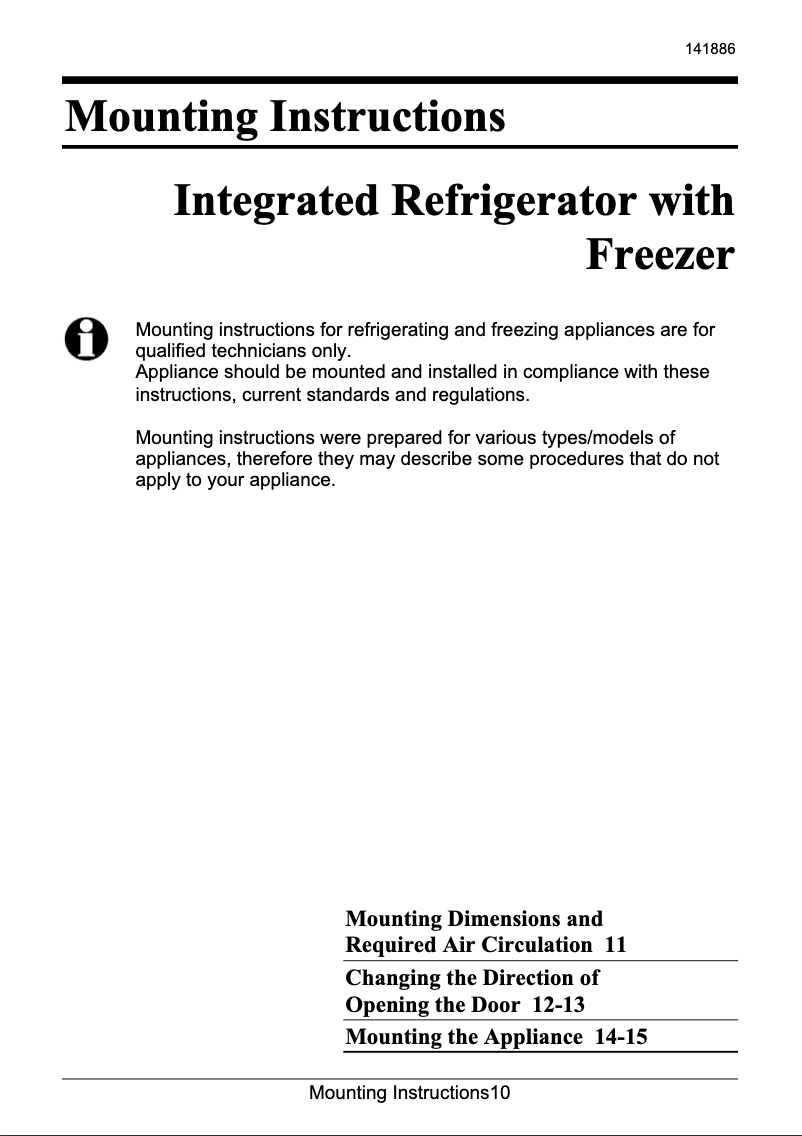 Image de la première page du manuel de l'appareil KI 232 LA 4