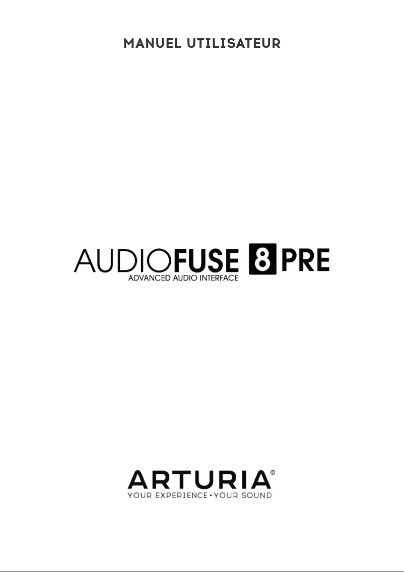 Página 1 del manual Manual de usuario Arturia AudioFuse 8Pre