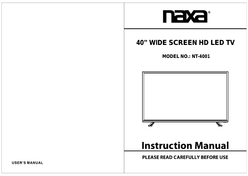 Página 1 del manual Manual de usuario Naxa NT-4001
